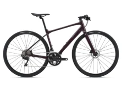 2021 Giant FastRoad SL 1 Disc Flat Bar Road Bike In Purple