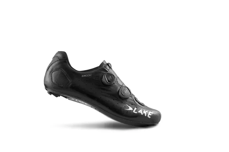 Lake CX332 CFC Carbon Wide Fit Road Shoes In Black 1 Lake CX332 CFC Carbon Wide Fit Road Shoes In Black